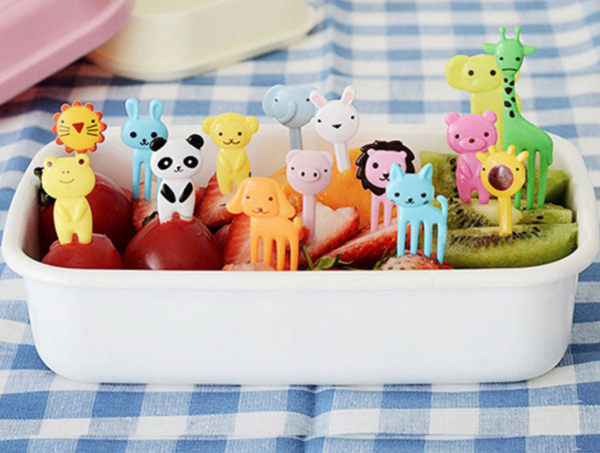 日本DAISO卡通水果叉 18117