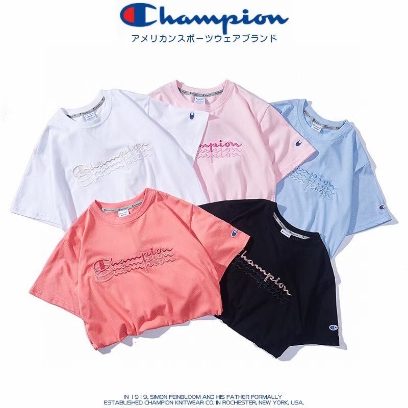 Champion幻影款刺繡圓領短袖tee