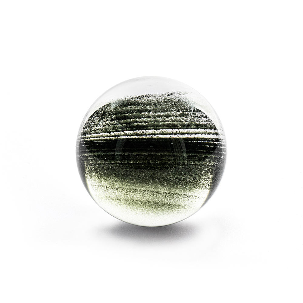 千層綠幽靈水晶球 4.5cm 旺事業財