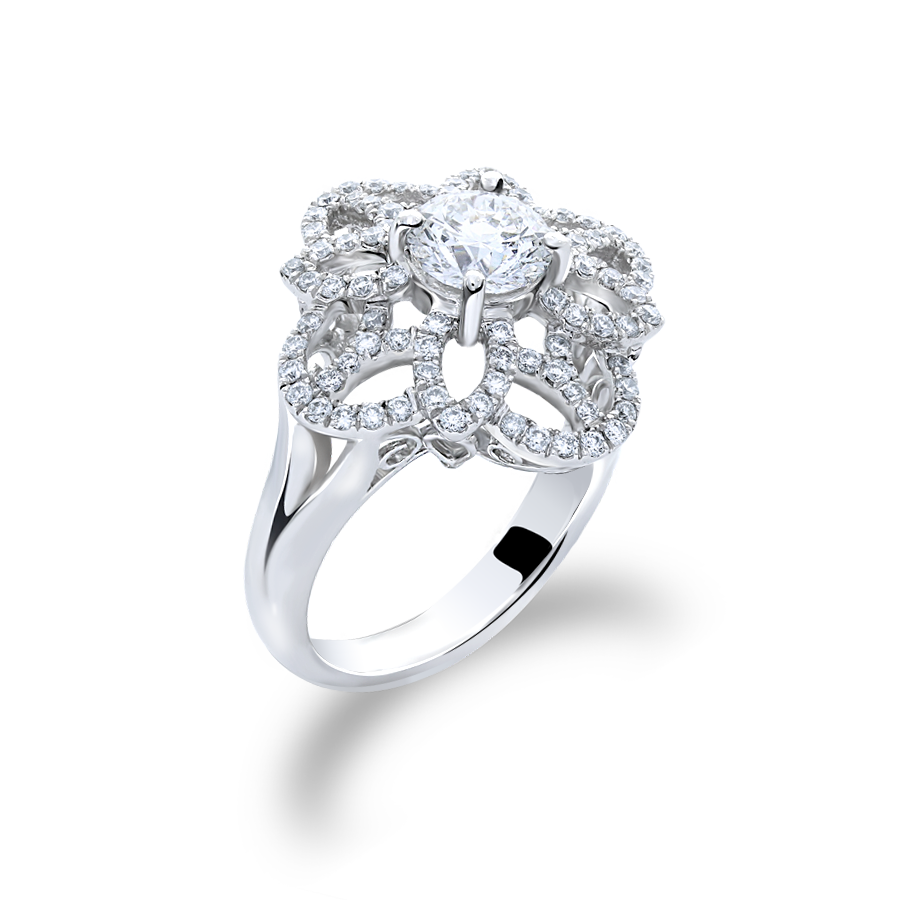 法蘭西香頌 — GIA1克拉鑽石戒指