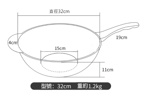 韓國Kitchen-Art麥飯石不粘鍋套裝-32cm H143-32