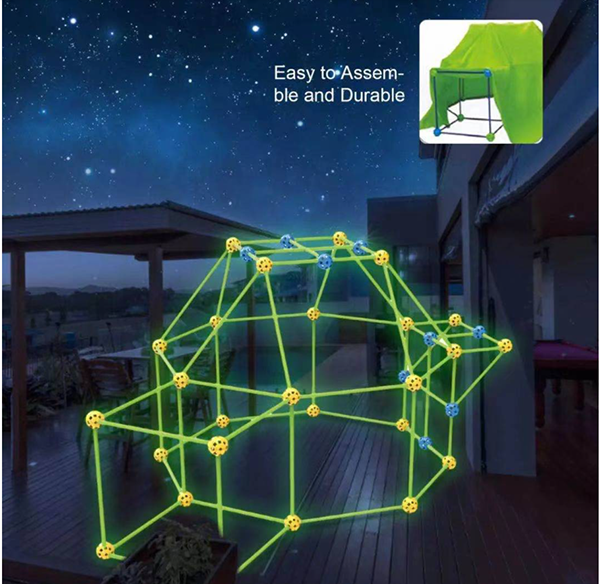 現貨區 DIY兒童插珠帳篷夜光款(連帳篷布) BY8010