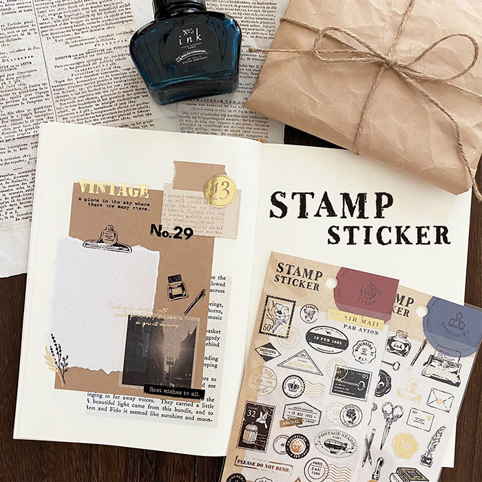 Mind Wave Sticker－Stamp Series (Japanese Stationery Brand)