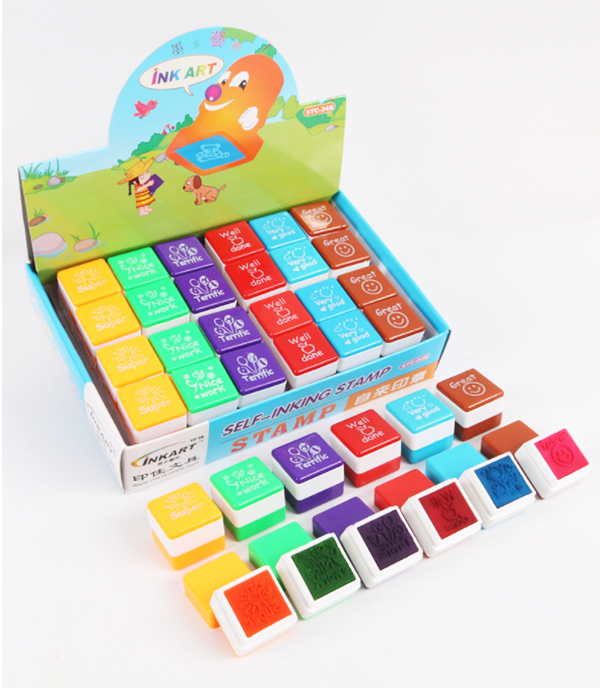 教師英語鼓勵彩色印章 D233