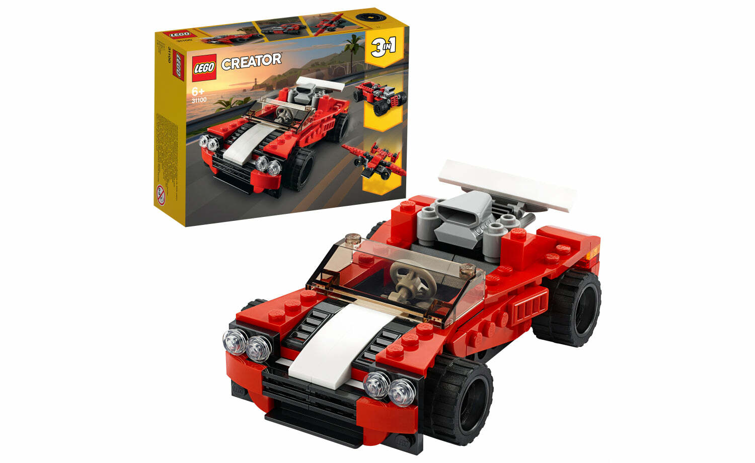 [飛米樂高積木磚賣店] LEGO 31100 Creator-三合一創意 跑車