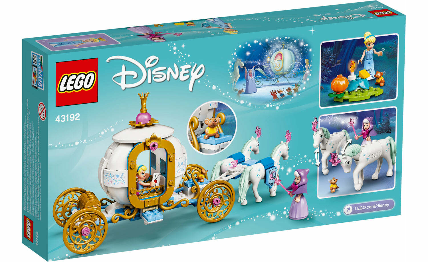 [飛米樂高積木磚賣店] LEGO 43192 Disney- 仙杜瑞拉的皇家馬車