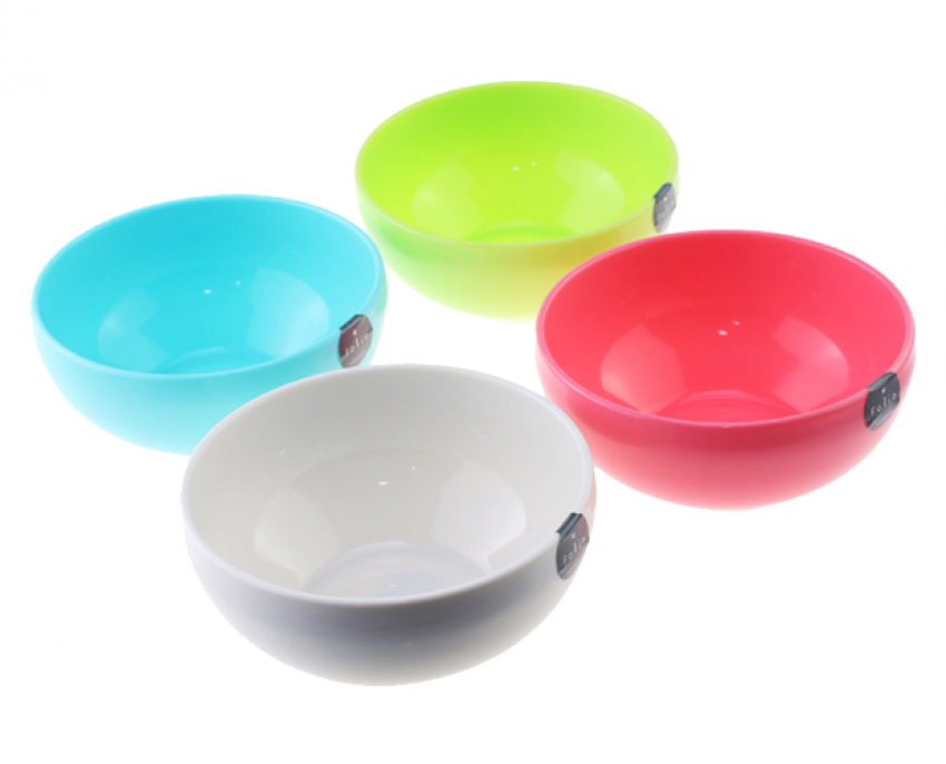 日本INOMATA四色塑膠碗 1181