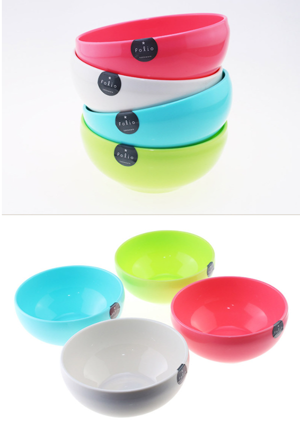 日本INOMATA四色塑膠碗 1181