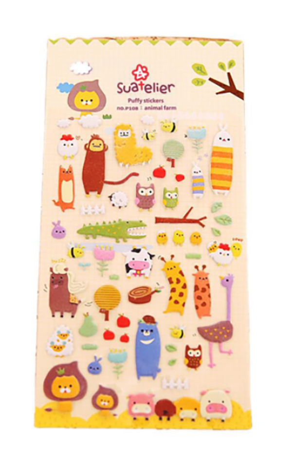 韓風立體海綿泡泡貼 EDL-P108