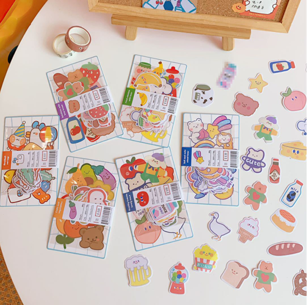 韓版ins卡通防水貼紙 TZ157