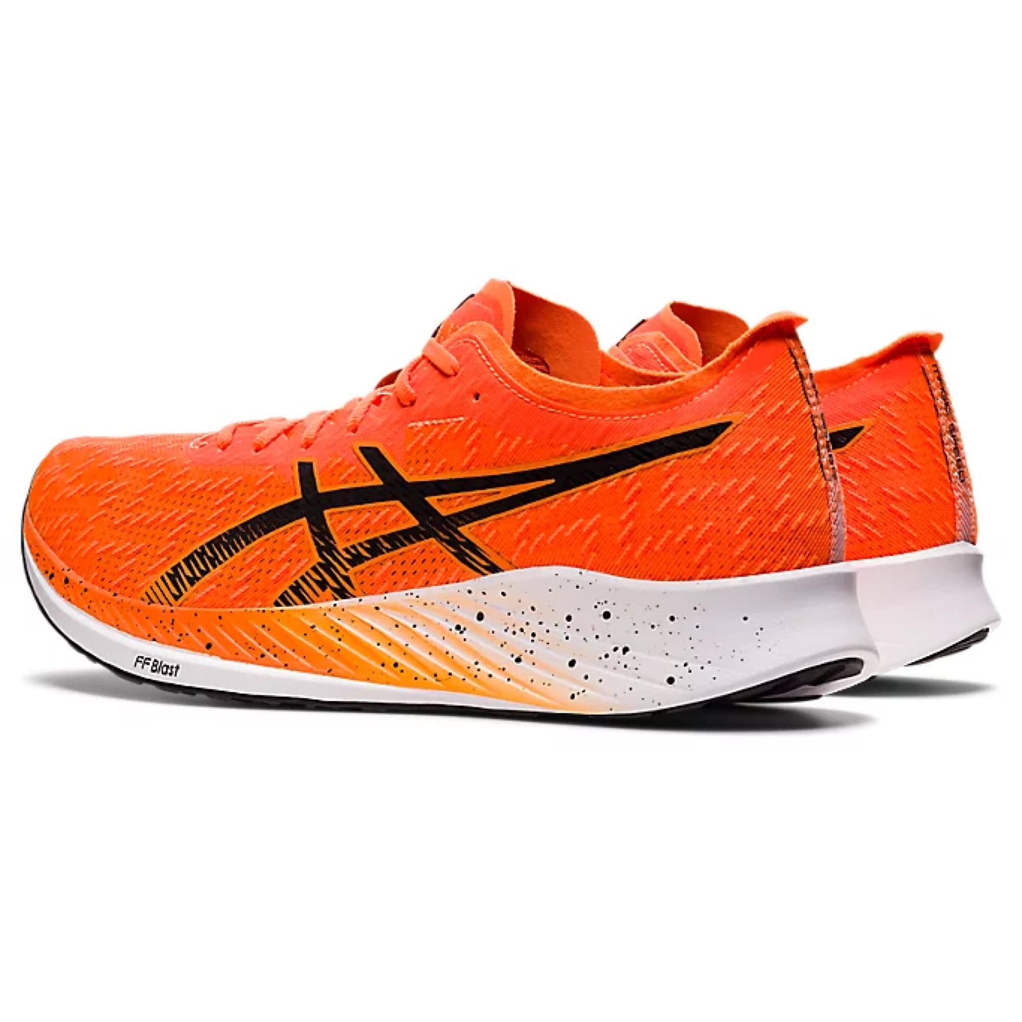 💥日本直送】Asics Magic Speed 男士運動波鞋跑鞋黑橙色日本直送