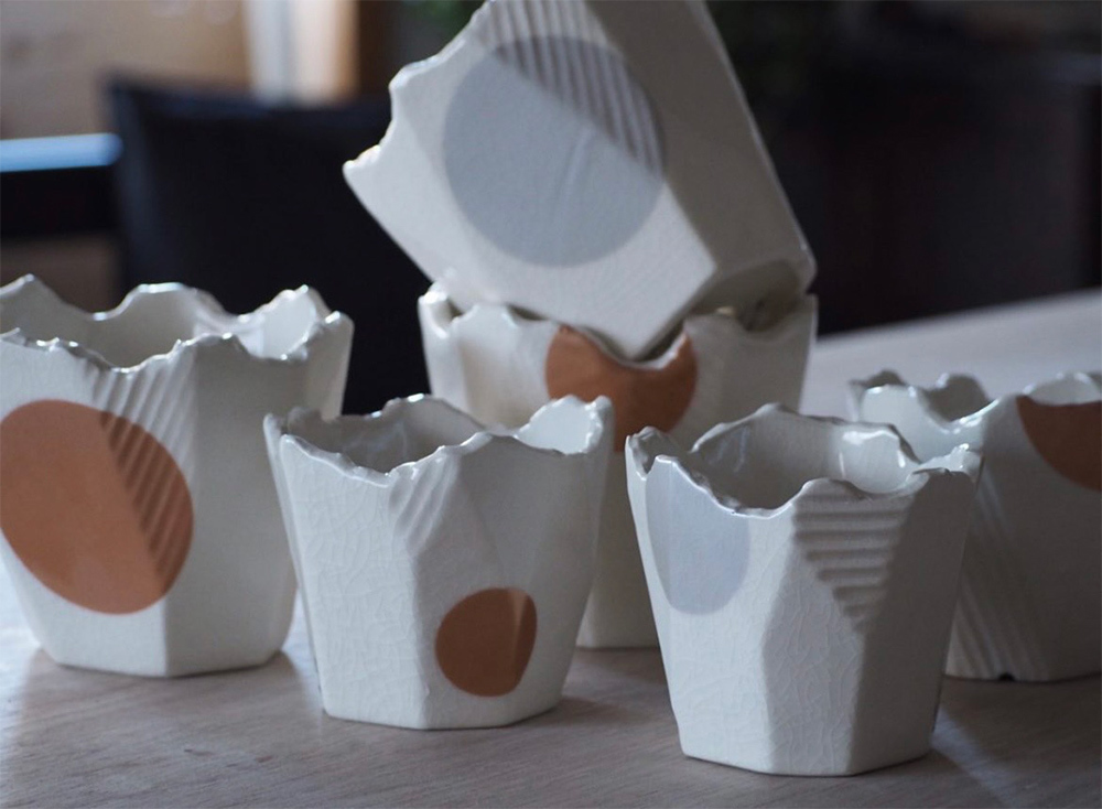 【N/OH】澪標 · 植木鉢 ④①白-灰蛋黃(S)