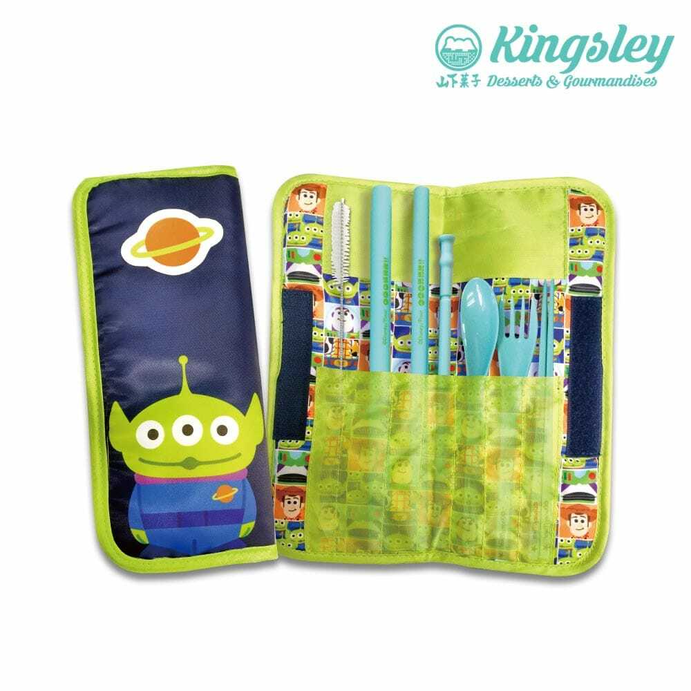 Disney環保飲管連餐具