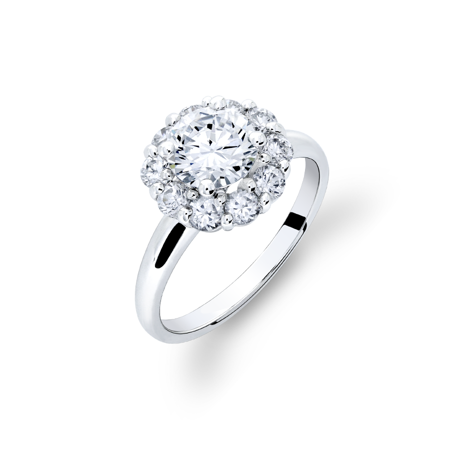 環抱愛 — GIA1克拉鑽石戒指