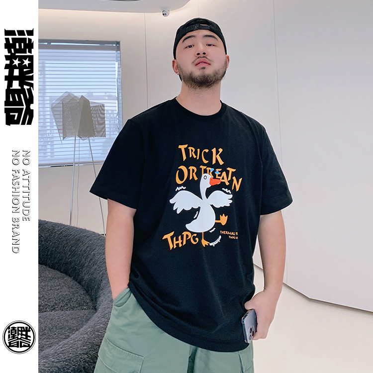 潮胖爺大尺碼-潮牌短袖T恤〈ASTS3040〉