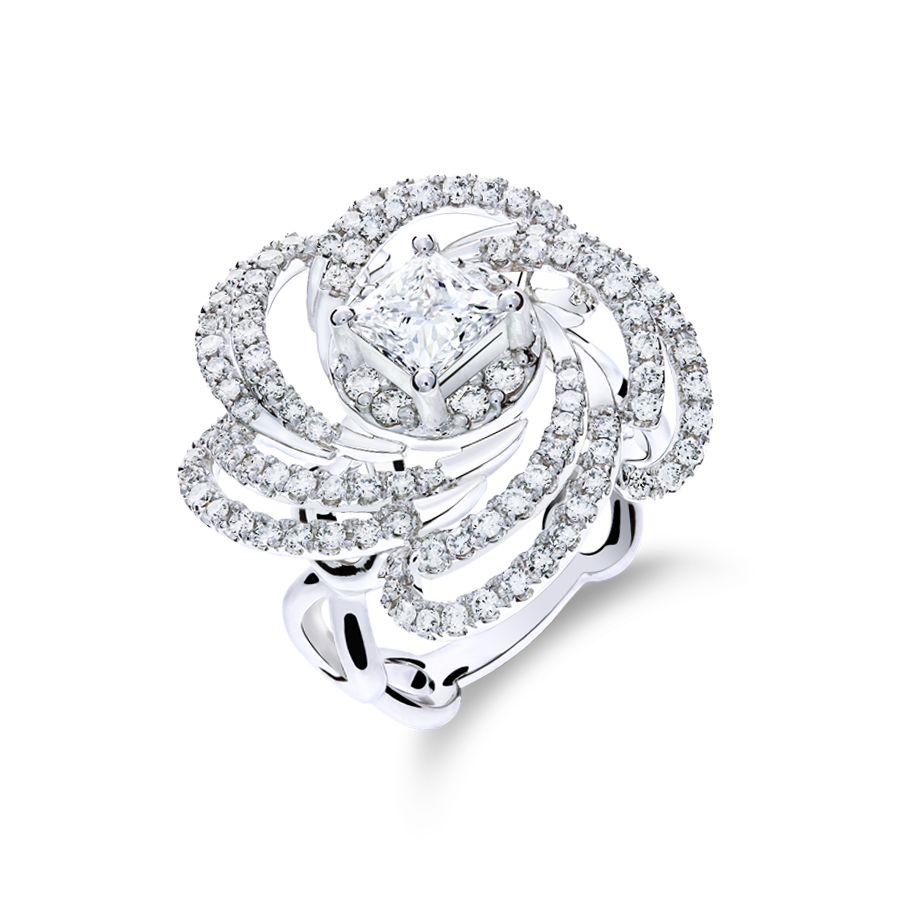 玫瑰夫人 — GIA1克拉鑽石戒指