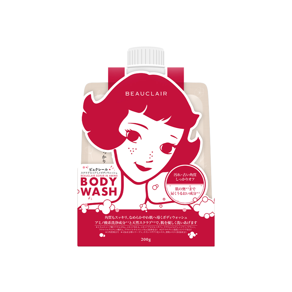 BEAUCLAIR 酒粕雪鹽身體磨砂 2包套裝 [包郵]