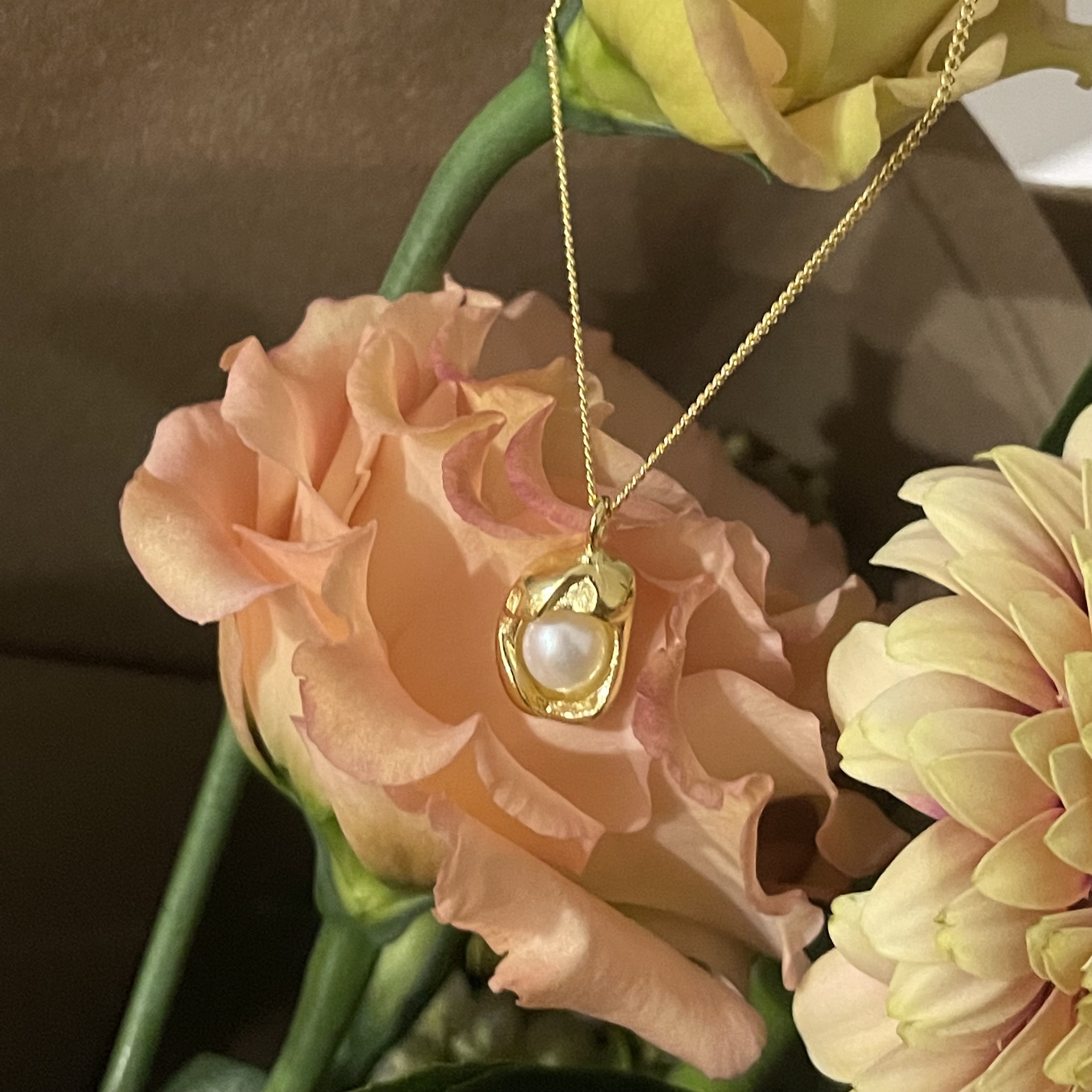 925silver-A pearl necklace