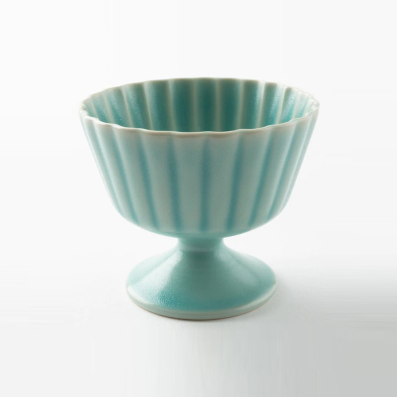 波佐見燒 和山窯 甜點杯-水綠(霧面)