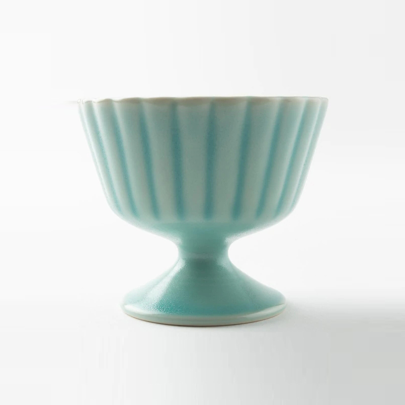 波佐見燒 和山窯 甜點杯-水綠(霧面)