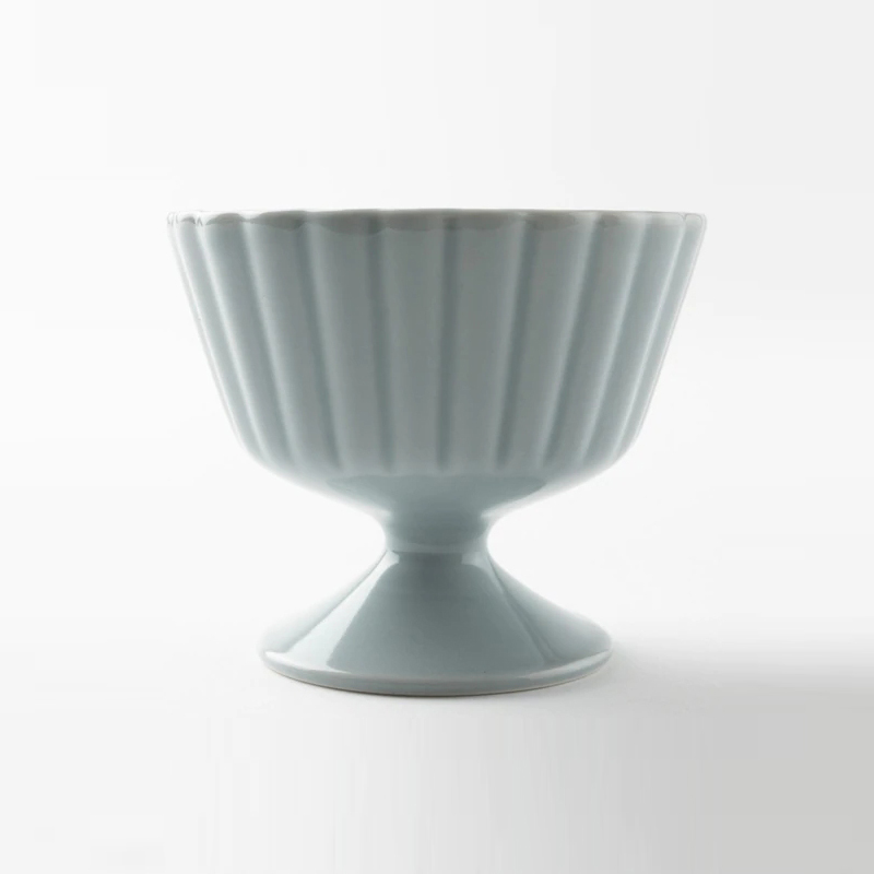 波佐見燒 和山窯 甜點杯-灰藍