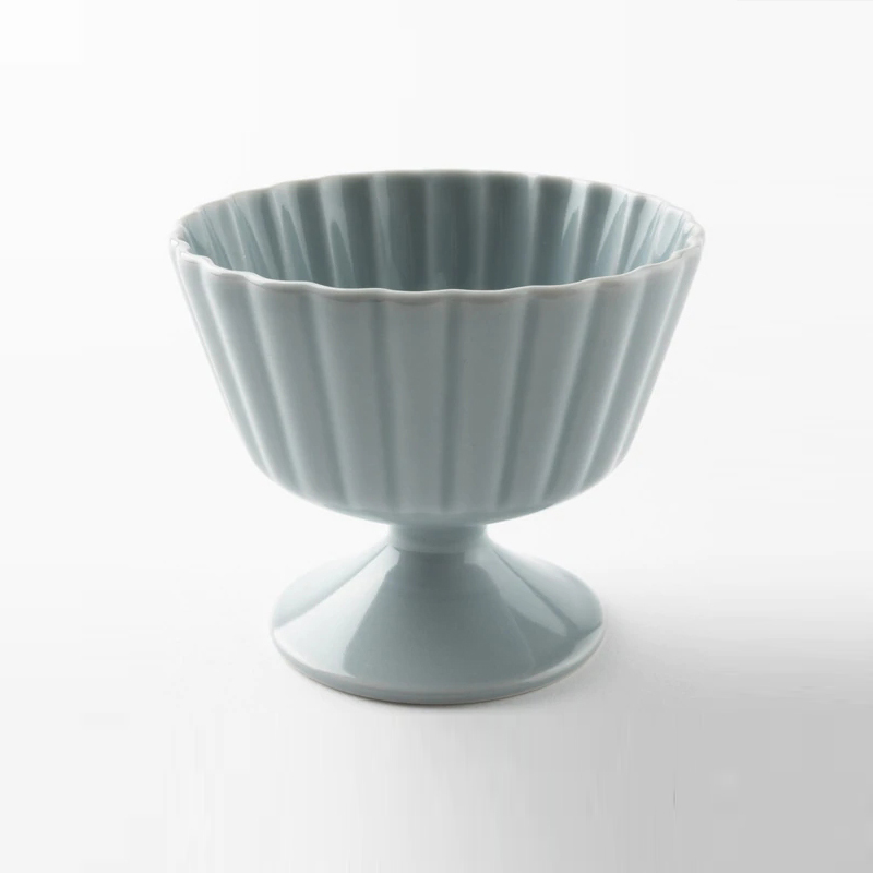 波佐見燒 和山窯 甜點杯-灰藍