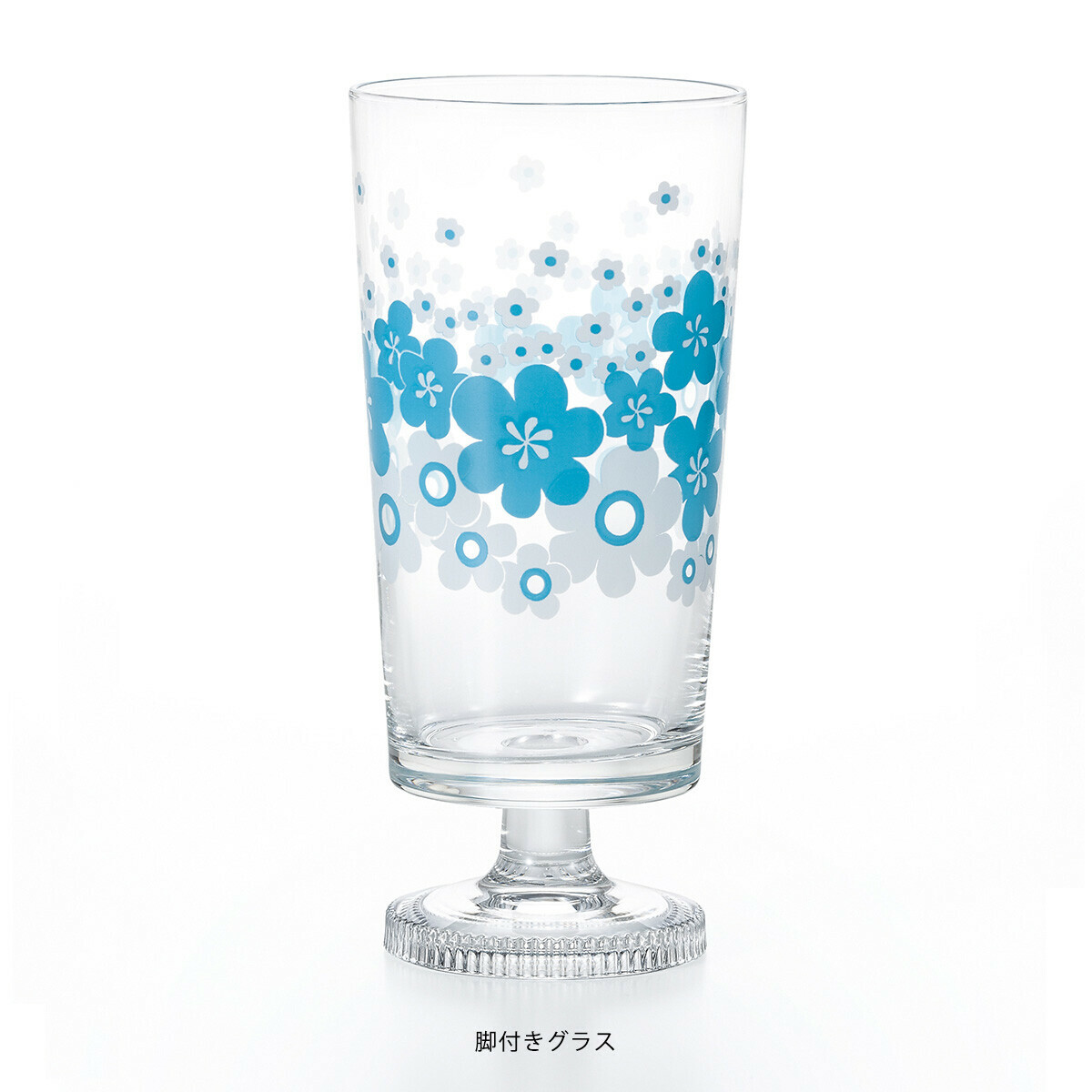 花の輪  昭和復古花朵 玻璃高腳杯｜日本石塚硝子