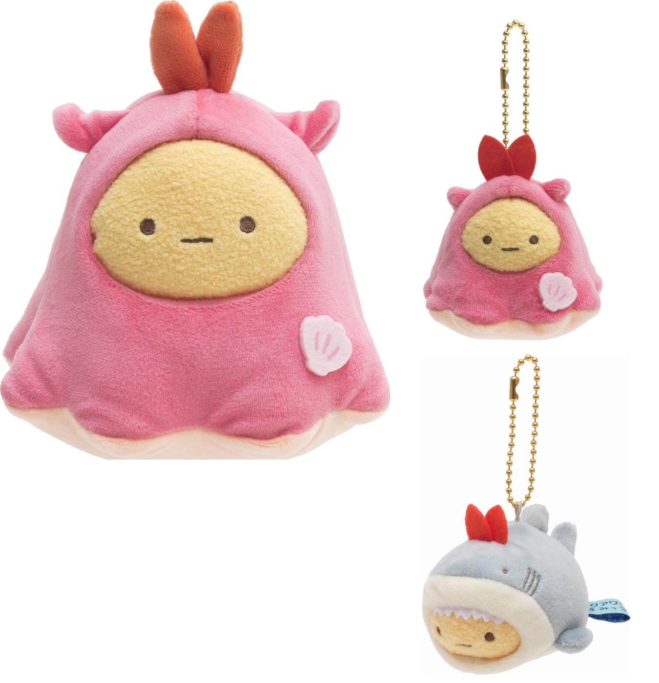 角落生物 日本大洗水族館限定 扁面蛸 章魚蝦 鯊魚蝦