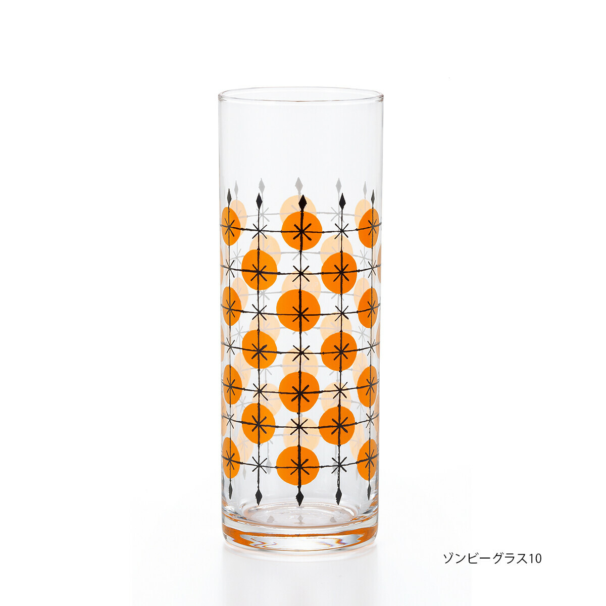 昭和復古柵欄花樣 玻璃飲料杯｜日本石塚硝子