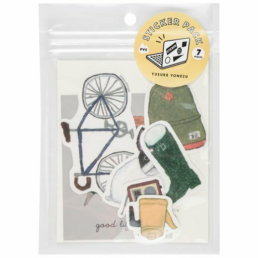 米津祐介_生活雜貨 7入防水貼紙包 ｜日本Greeting Life