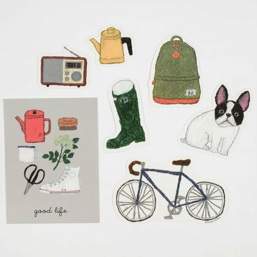 米津祐介_生活雜貨 7入防水貼紙包 ｜日本Greeting Life