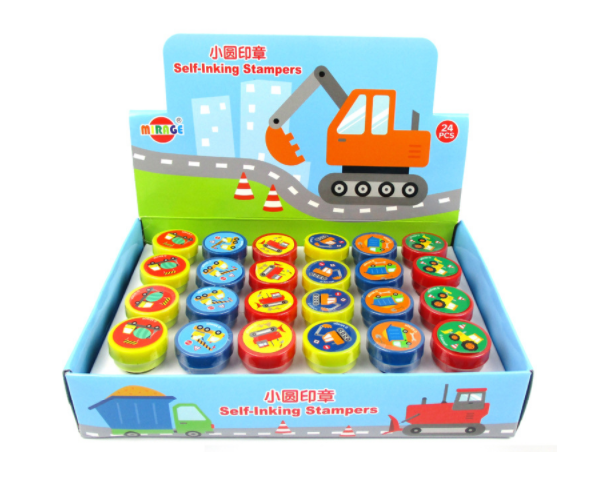 卡通施工車輛小圓印章 SGCL3538