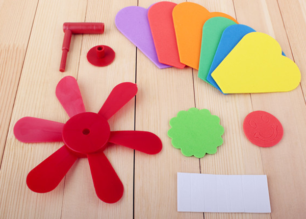 DIY立體手工黏貼風車 2129