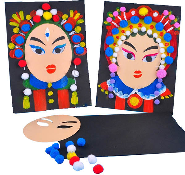 京劇人物手工diy材料 M1114