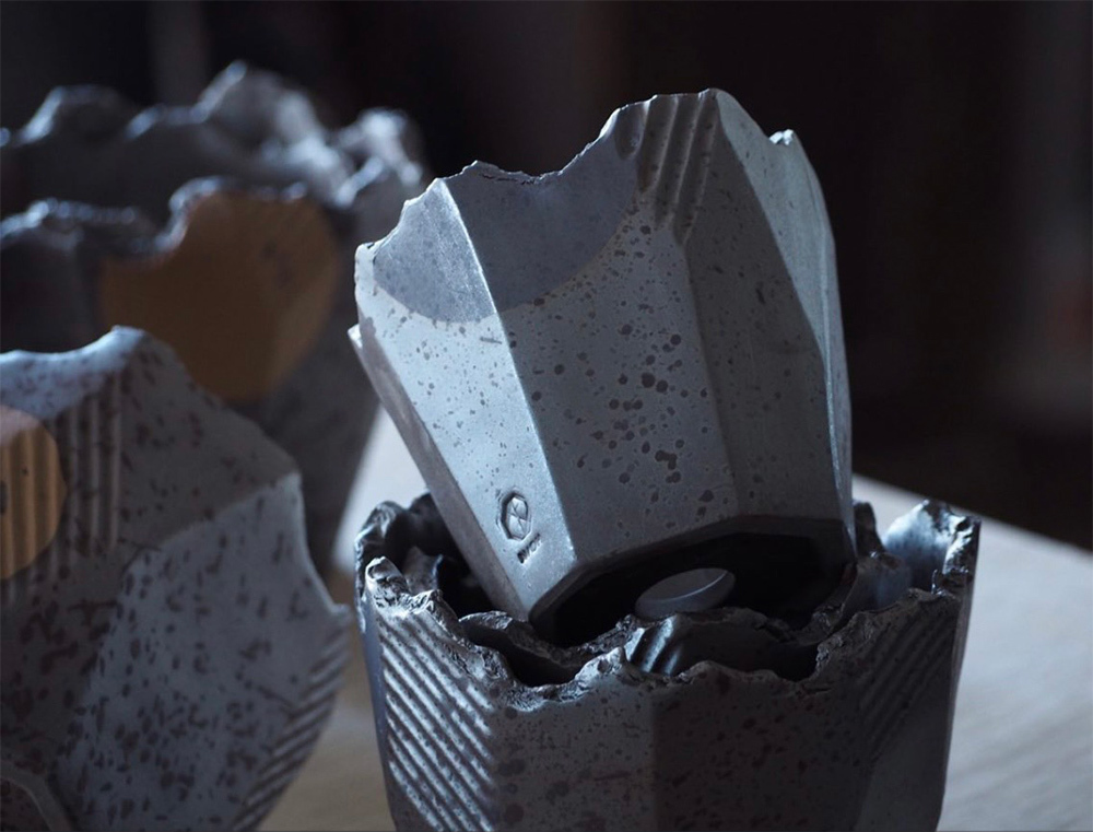 【N/OH】澪標 · 植木鉢 ③灰-灰蛋黃(S)