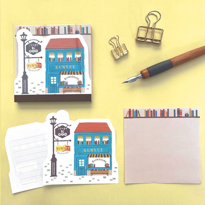 Mind Wave Memo Pad－Kotorimachi Shopping Street Series (Japanese Stationery Brand)