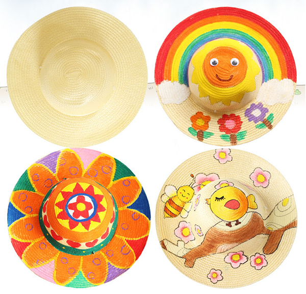 繪畫DIY塗鴉草帽 1923