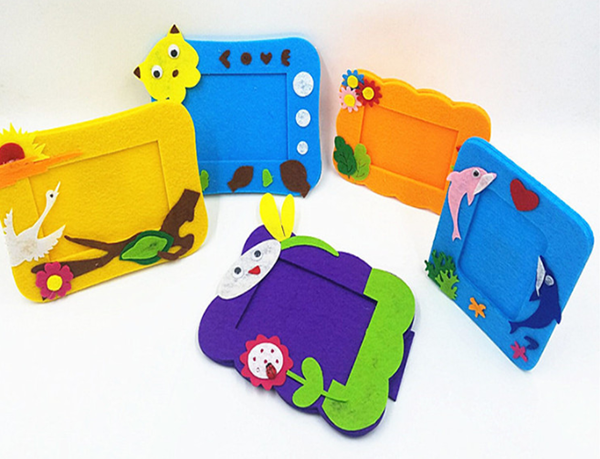 DIY粘貼布藝相框 120