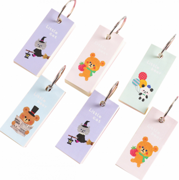 卡通熊小號鐵圈本 A0022