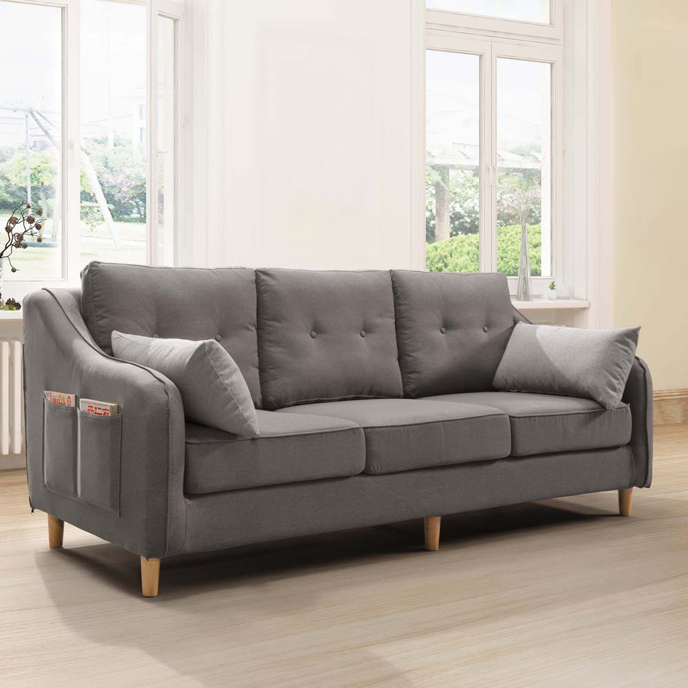 杜克三人座布沙發(T209-2)