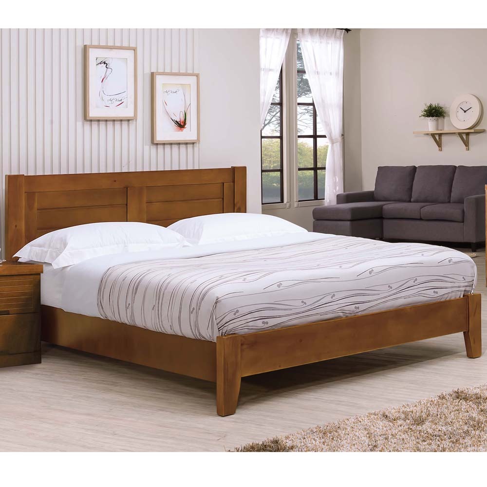 凱西柚木6尺床台