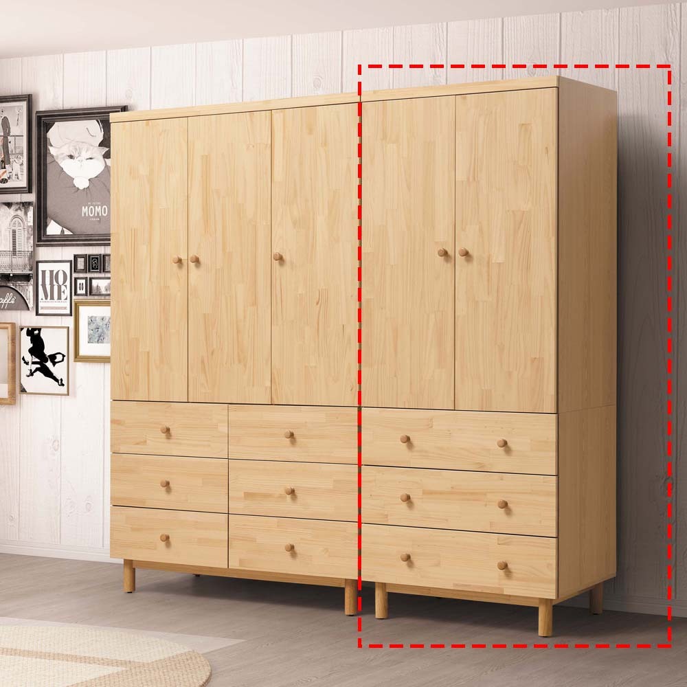 哥本哈根實木3×7尺衣櫥(D808)