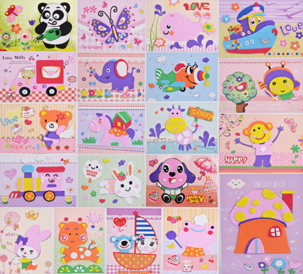 DIY立體層層貼畫 1200