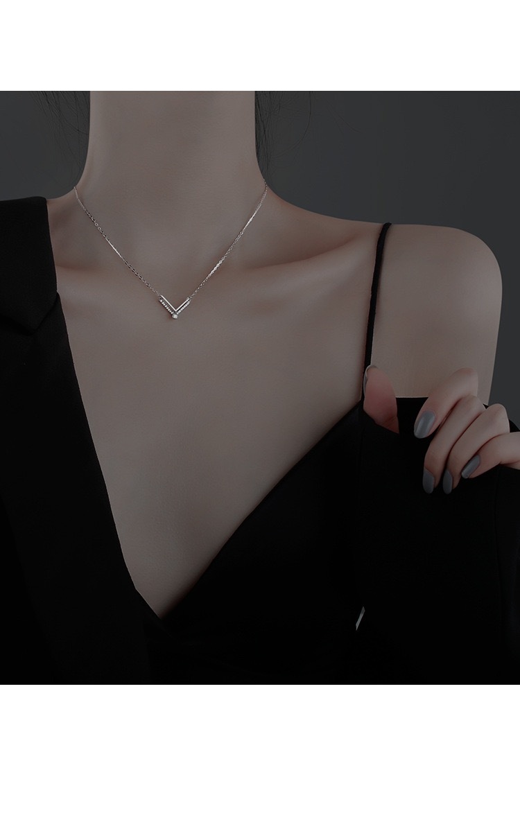 純銀V字氣質風項鍊