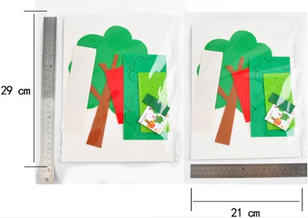 手工diy不織布大樹貼畫材料包 M1270