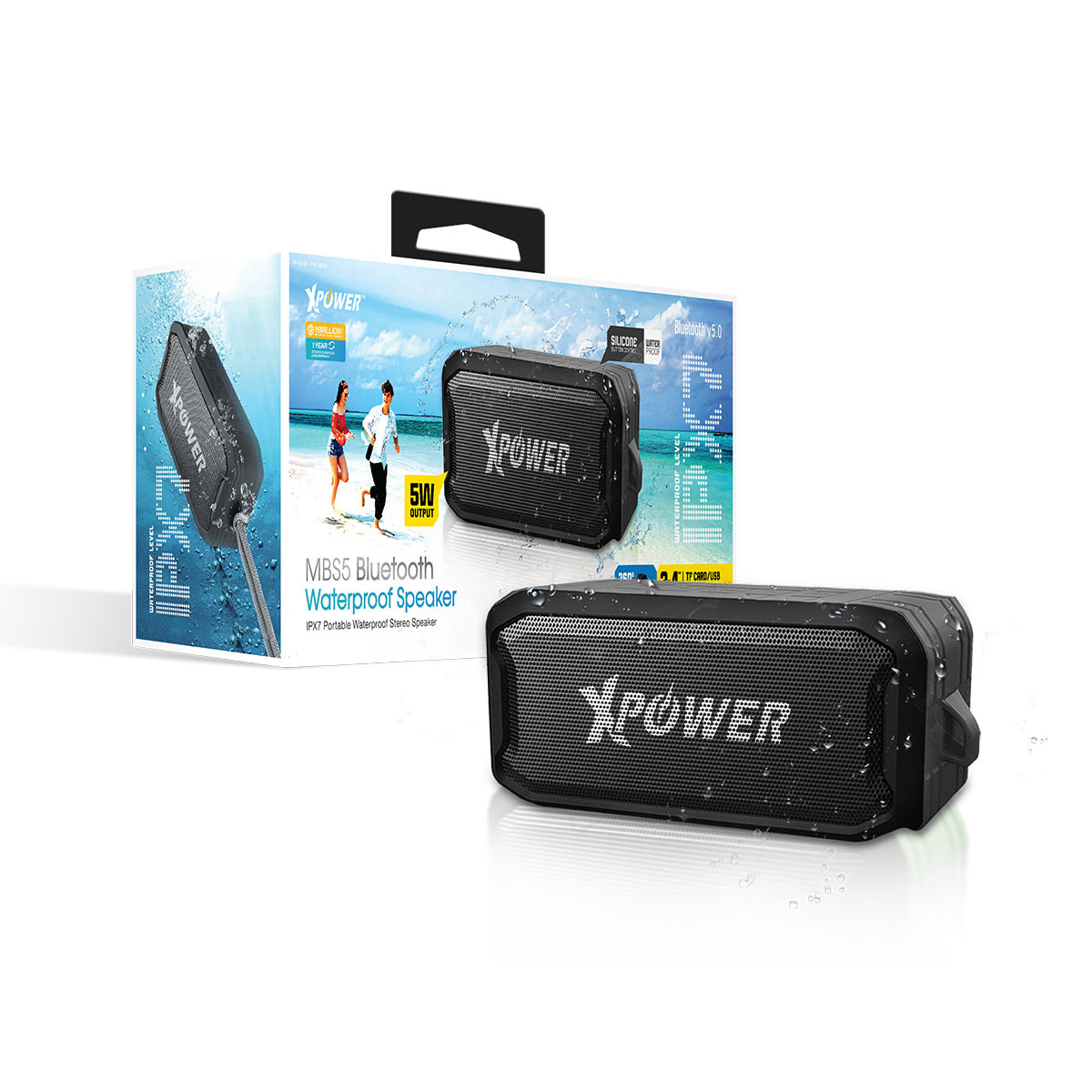 XPower MBS5防水藍牙5.0喇叭