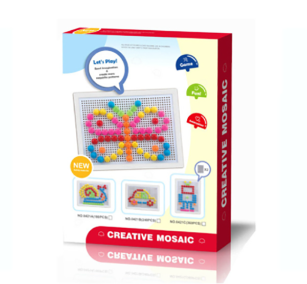 現貨區 蘑菇釘插板拼圖玩具 RL05101624