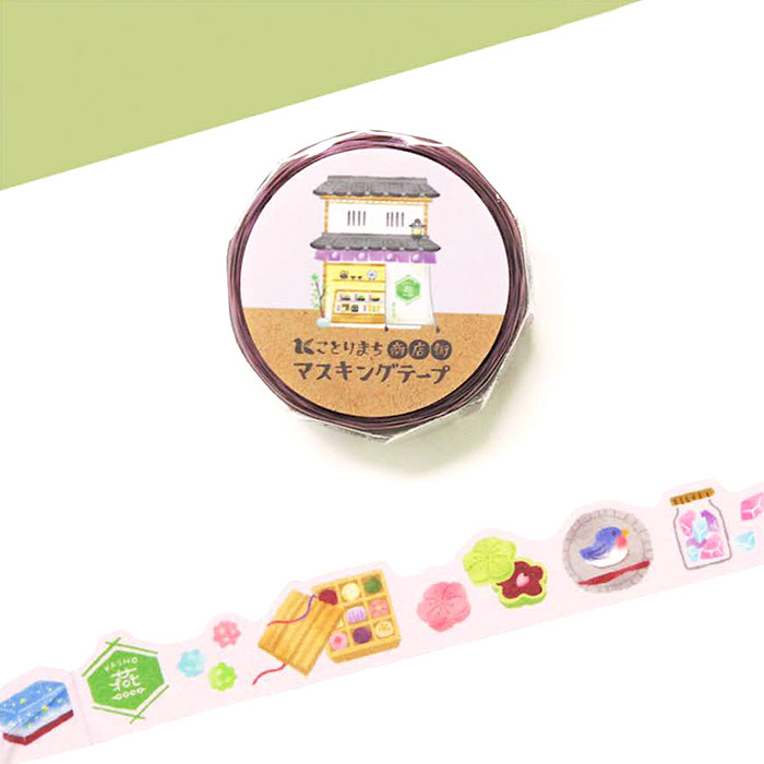 Mind Wave Masking Tape－Kotorimachi Shopping Street Series (Japanese Stationery Brand)