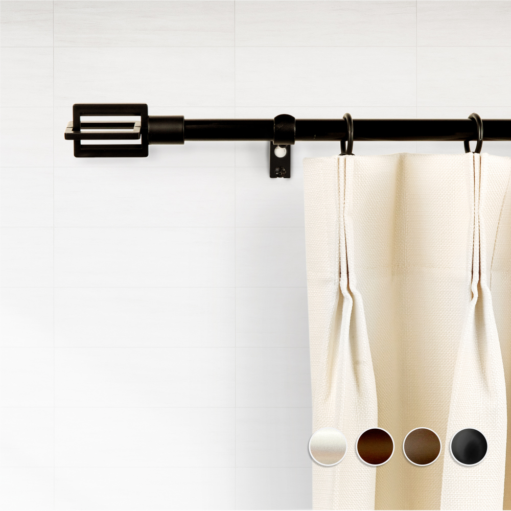 15.7mm│簡約時空│伸縮窗簾桿架│4色2尺寸