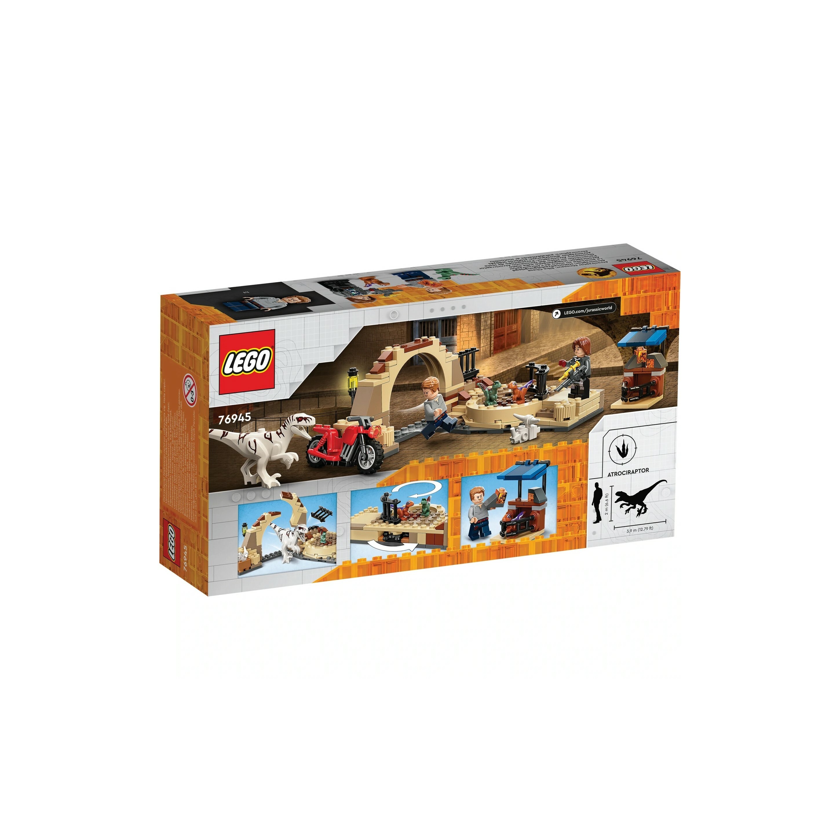 76945 - Atrociraptor Dinosaur: Bike Chase